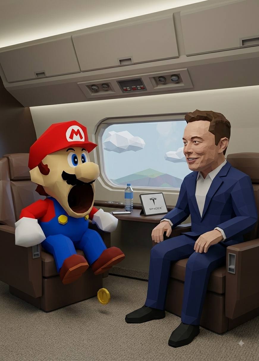 POPARIO64 meme: PRIVATE JET