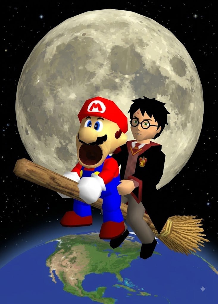 POPARIO64 meme: MOON RIDER