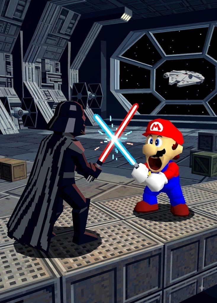 POPARIO64 meme: SABER DUEL