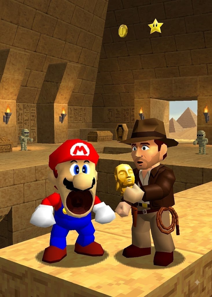 POPARIO64 meme: TOMB RAIDER