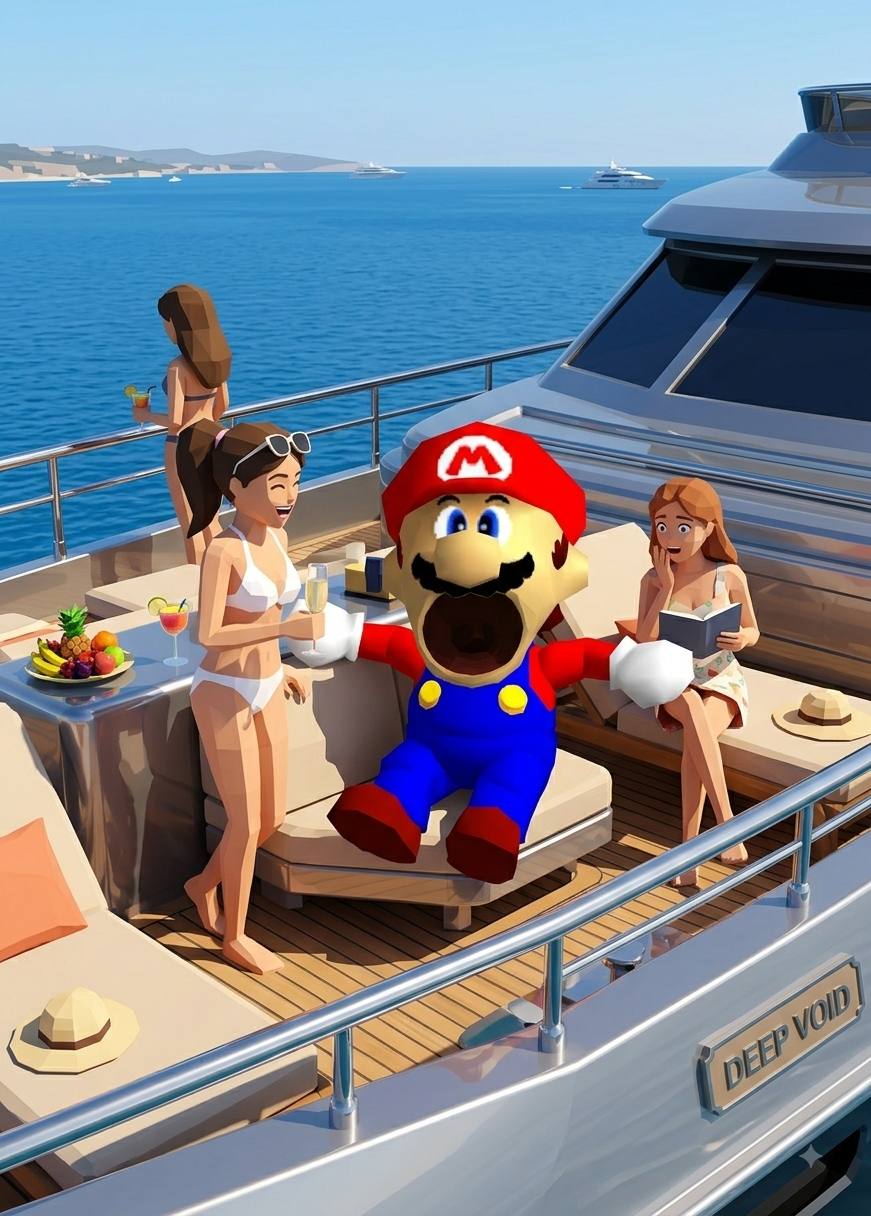 POPARIO64 meme: DEEP VOID YACHT
